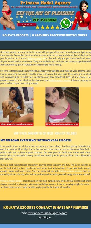 Kolkata Escorts | A Heavenly Place For Erotic Lovers